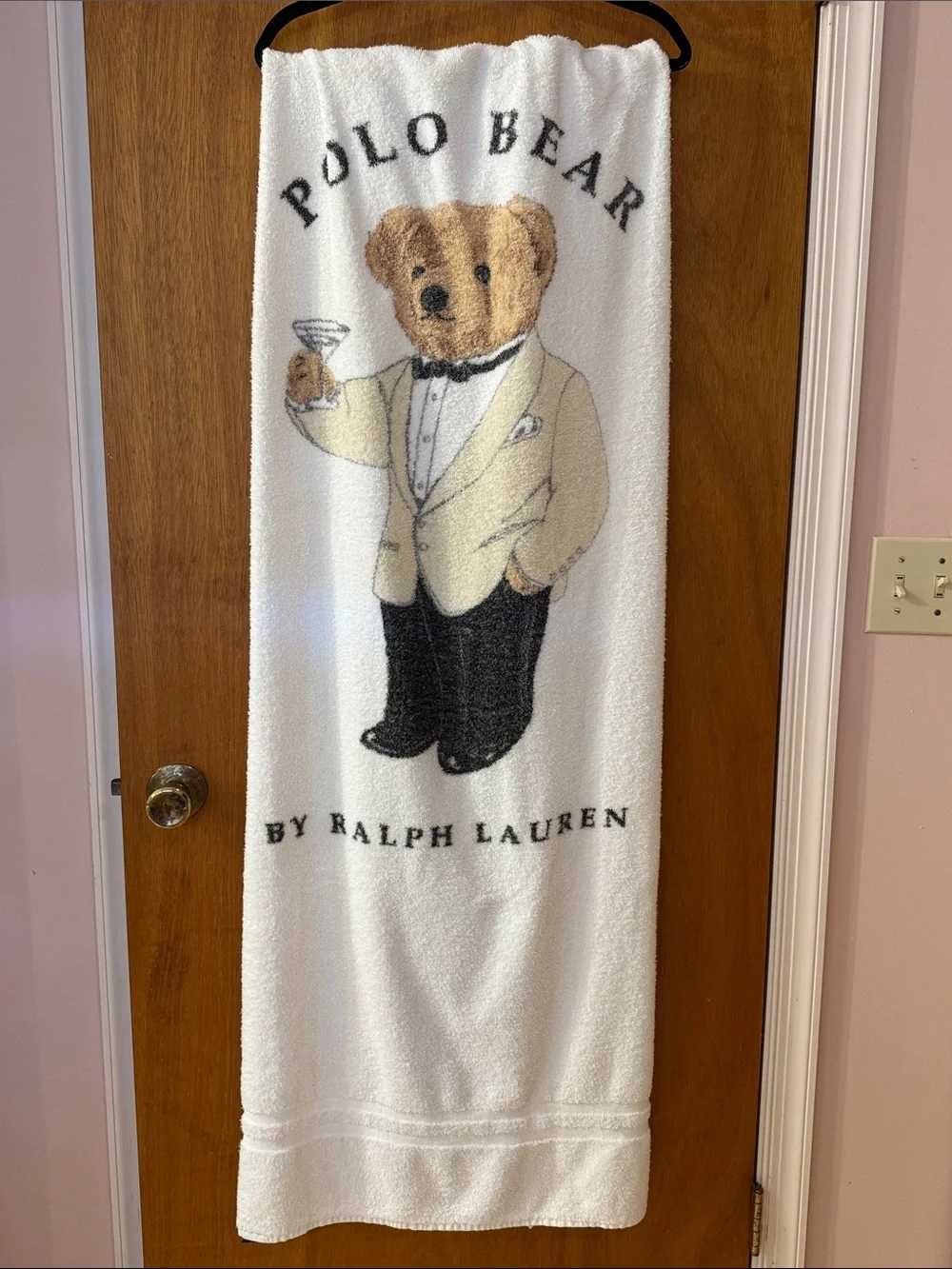 Vintage 1990’s Ralph Lauren Martini Tuxedo Polo Bear Towel